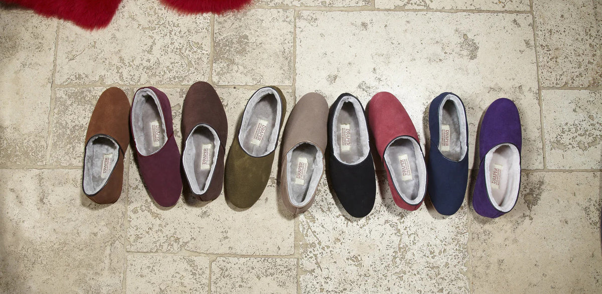 mens shearling slippers