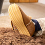 SHEEPSKIN POUFFES