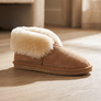 CAMILLA Womens Shearling Bootie Slippers