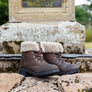 STOWE Womens Leather Shearling Boots