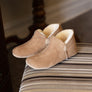 GLOW Womens Shearling Bootie Slippers