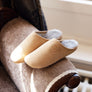 HEART Womens Shearling Mule Slippers