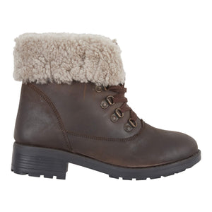 STOWE Womens Leather Shearling Boots