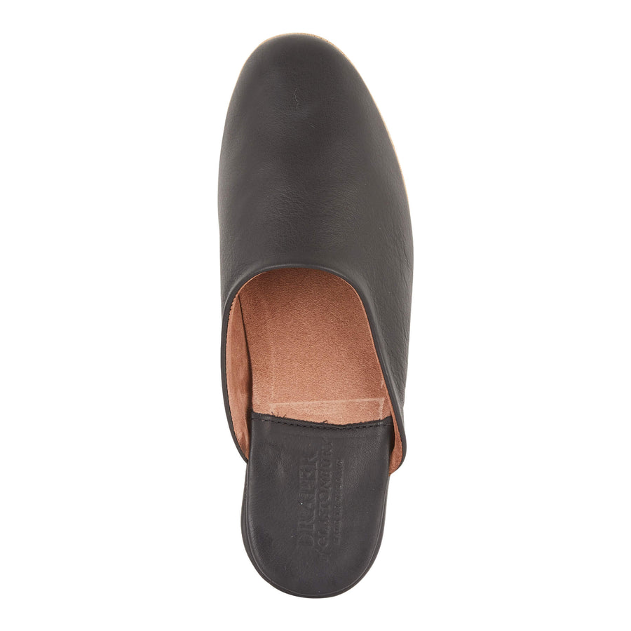 WILLIAM Mens Leather Mule Slippers