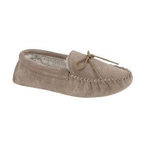 REO Womens Shearling Moccasin Slippers