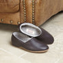 PHILIP Mens Leather Shearling Slippers