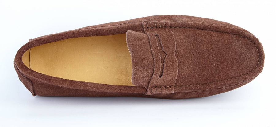 CHOCOLATE SUEDE DRIVING SHOE