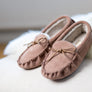 REO Womens Shearling Moccasin Slippers
