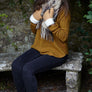 WOMEN'S SHEARLING MITTENS TAN