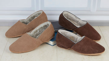 Men's Shearling Lined Slippers - Your Most Comfy & Well-Made All Weather Footwear