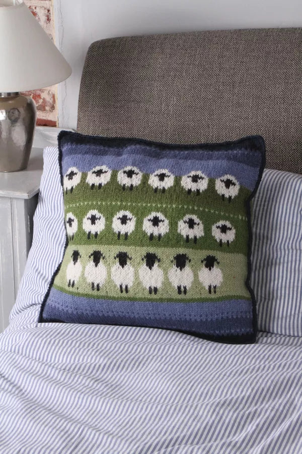 FLOCK OF SHEEP CUSHION