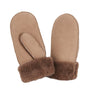 WOMENS SHEARLING MITTENS MINK