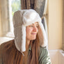 WOMEN'S SHEARLING TRAPPER HAT