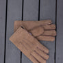 MEN'S BROWN SHEARLING GLOVES