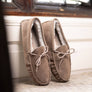 REO Womens Shearling Moccasin Slippers