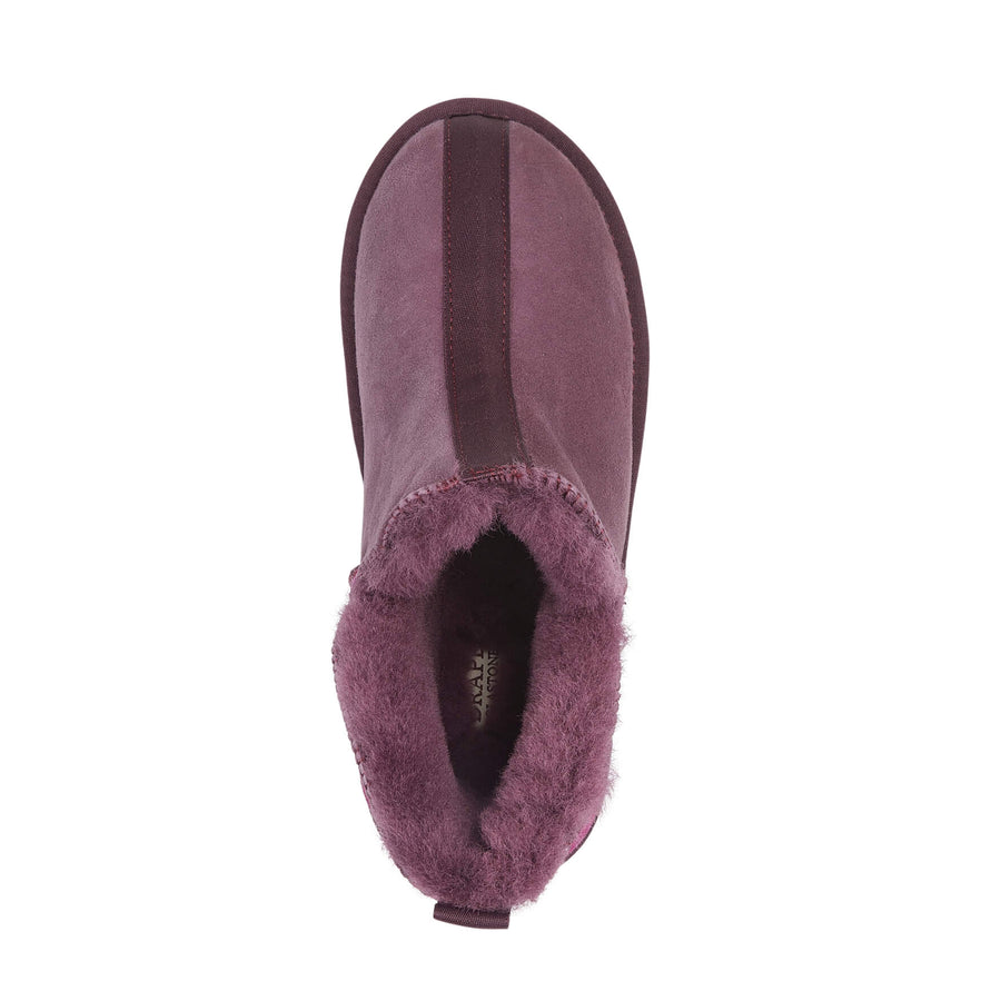 TILLY Womens Shearling Bootie Slippers