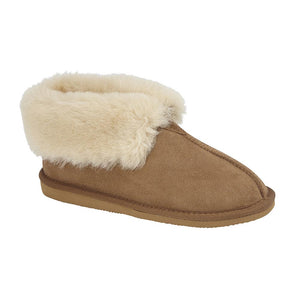 CAMILLA Womens Shearling Bootie Slippers