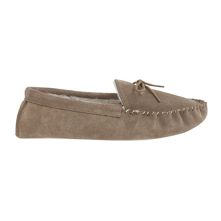MAINE Mens Shearling Moccasin Slippers
