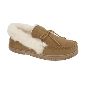 KELLY Womens Shearling Moccasin Slippers