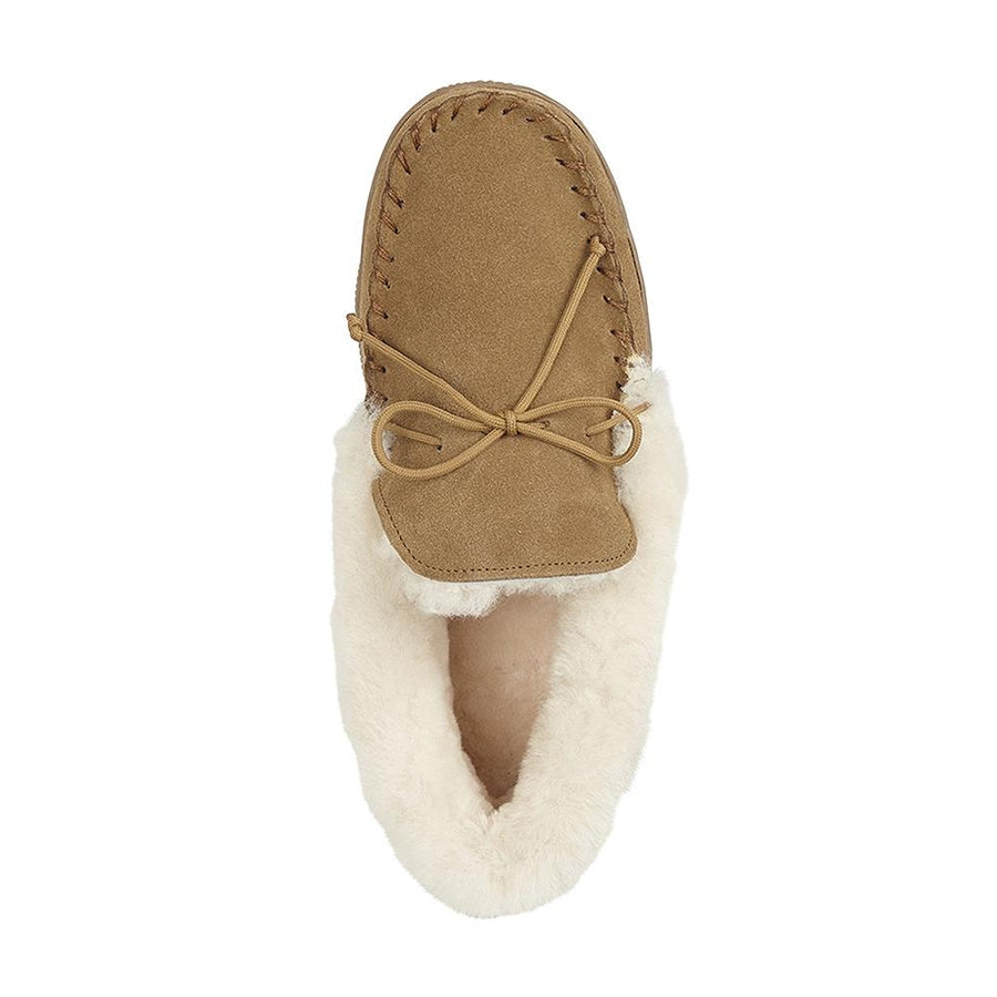 KELLY Womens Shearling Moccasin Slippers
