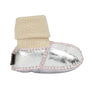 BABY SHEARLING SLIPPER SOCKS - SILVER