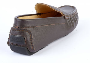 BROWN LEATHER DRIVING SHOE