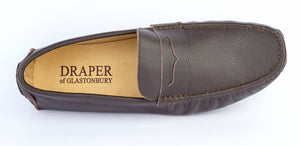 BROWN LEATHER DRIVING SHOE
