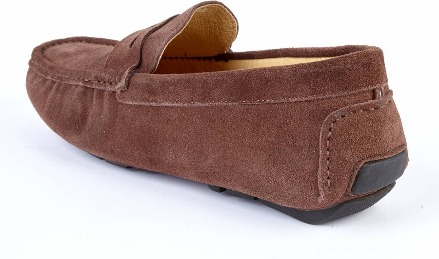CHOCOLATE SUEDE DRIVING SHOE