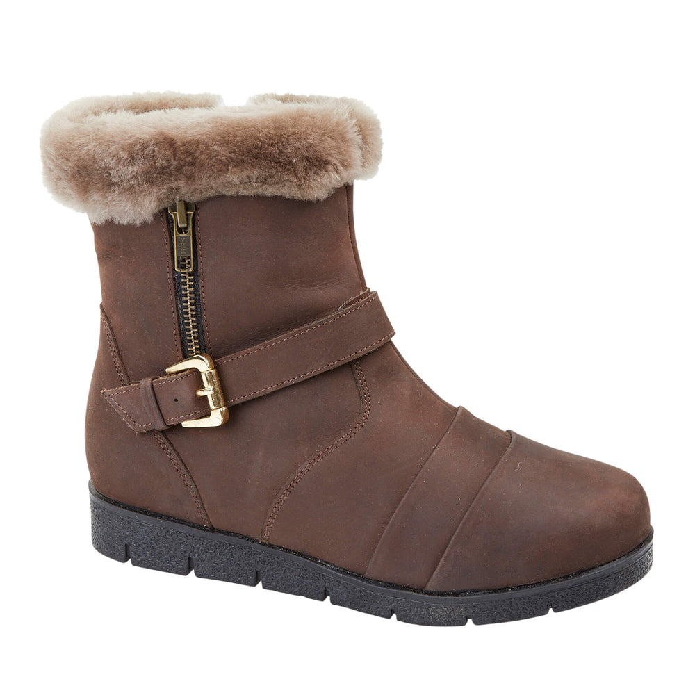 Womens Shearling Boots | Leather Sheepskin Lined Boots | Drapers