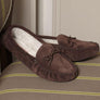 MAINE Mens Shearling Moccasin Slippers
