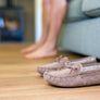 MAINE Mens Shearling Moccasin Slippers