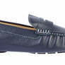 NAVY LEATHER DRIVING SHOE
