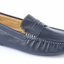 NAVY LEATHER DRIVING SHOE