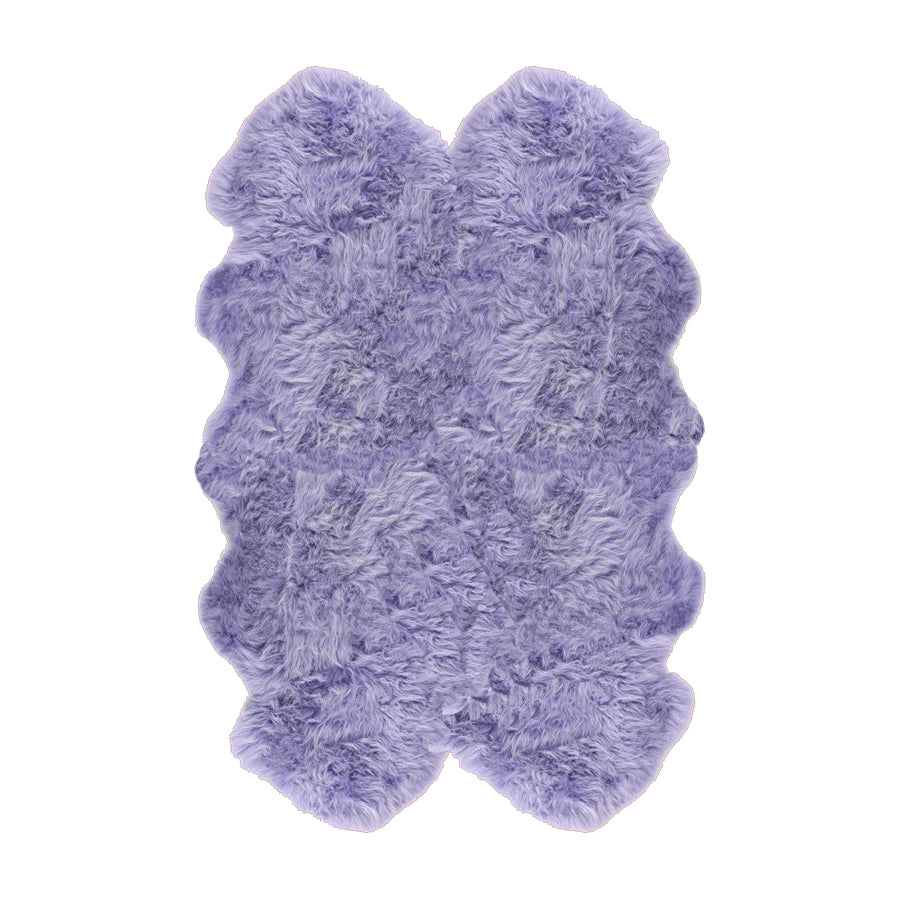 Quadruple Shearling Rug Colour Lilac