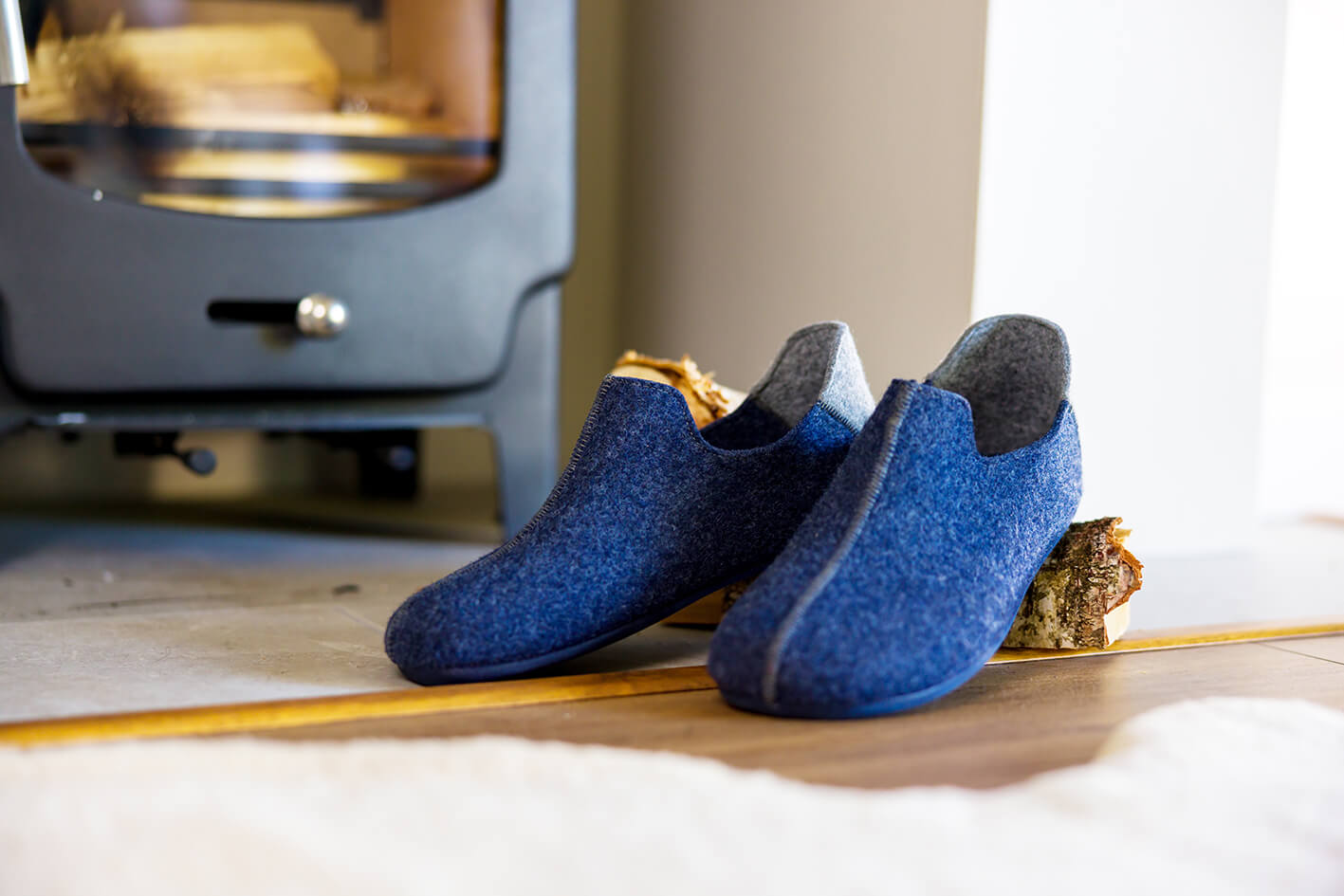 Sheepskin Eco Felt Slippers