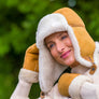 WOMEN'S SHEARLING TRAPPER HAT